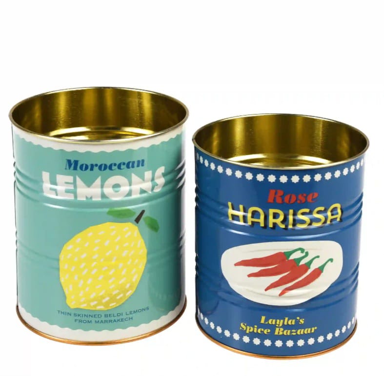 Deko-Dosen "Lemons & Harissa"
