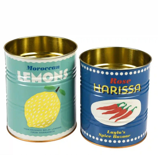 Deko-Dosen "Lemons & Harissa"