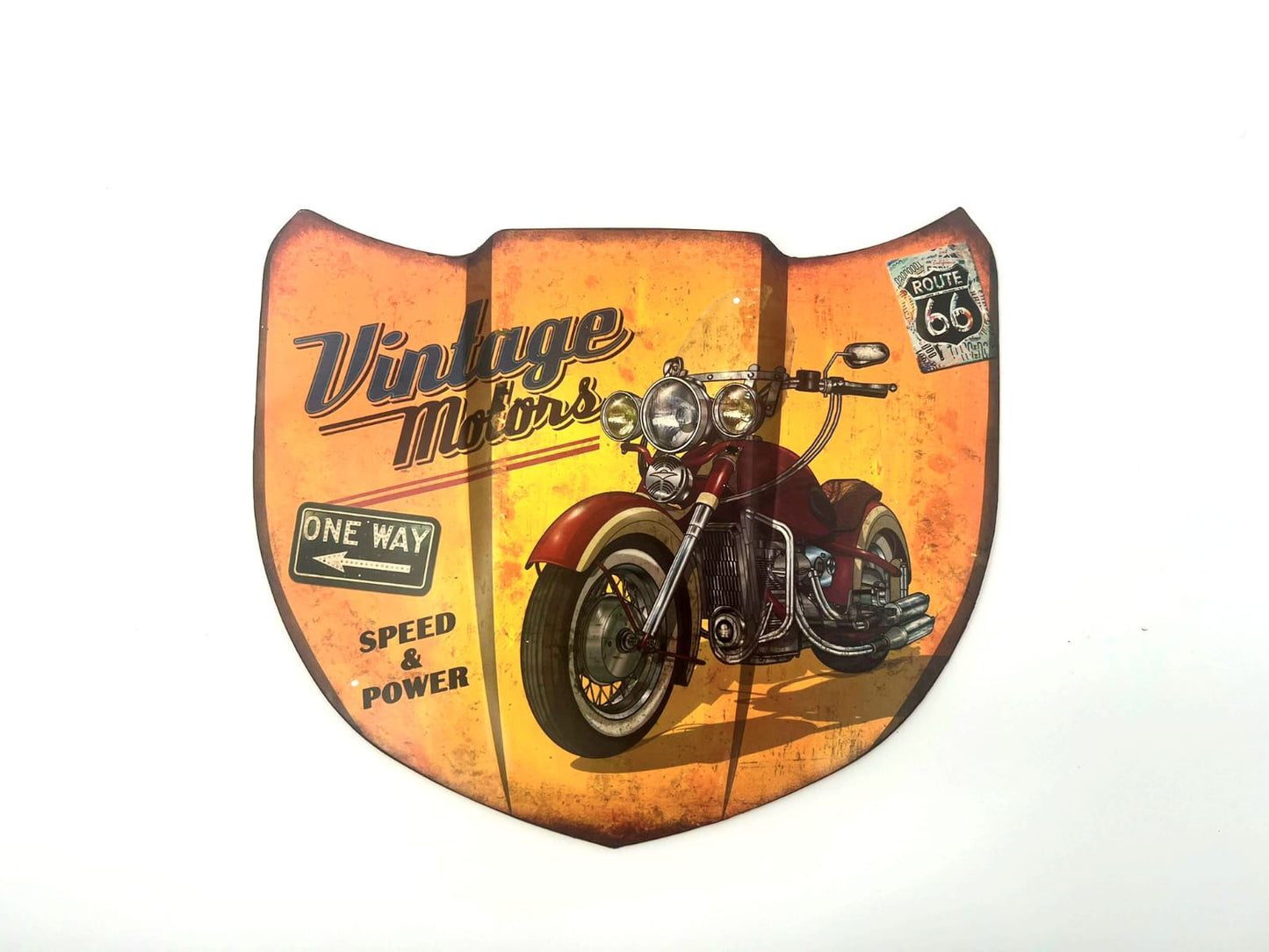 Blechschild "Motorhaube Vintage Motors"