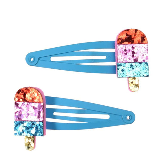 Glitzer-Haarspangen "Lolli"