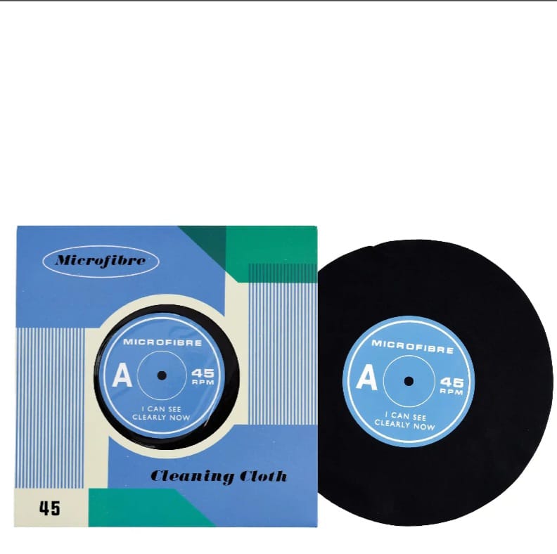 Mikrrofasertuch Schallplatte "i Can See Clearly Now"