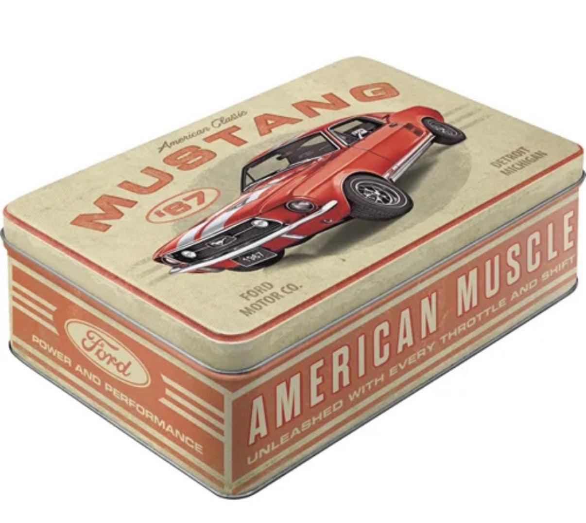 Vorratsdose flach "Ford Mustang 67"