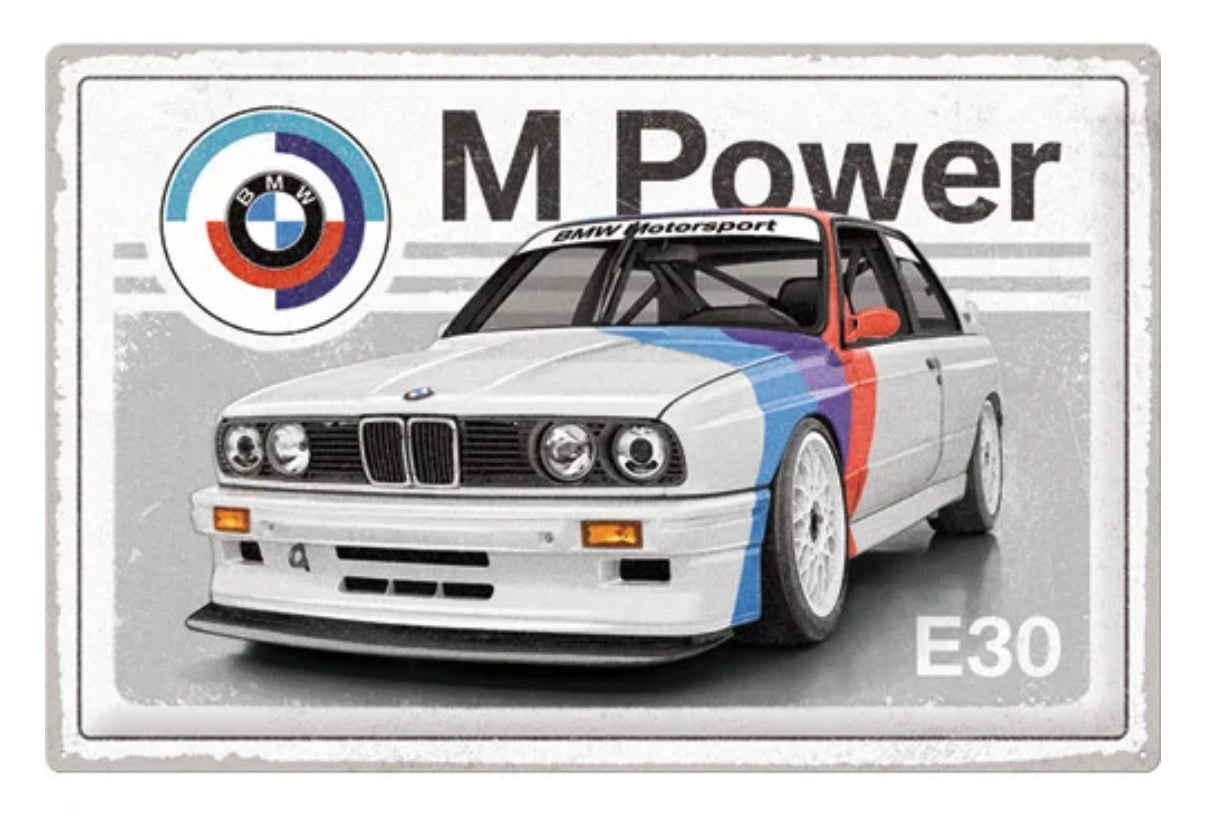 Blechschild "BMW M POWER"