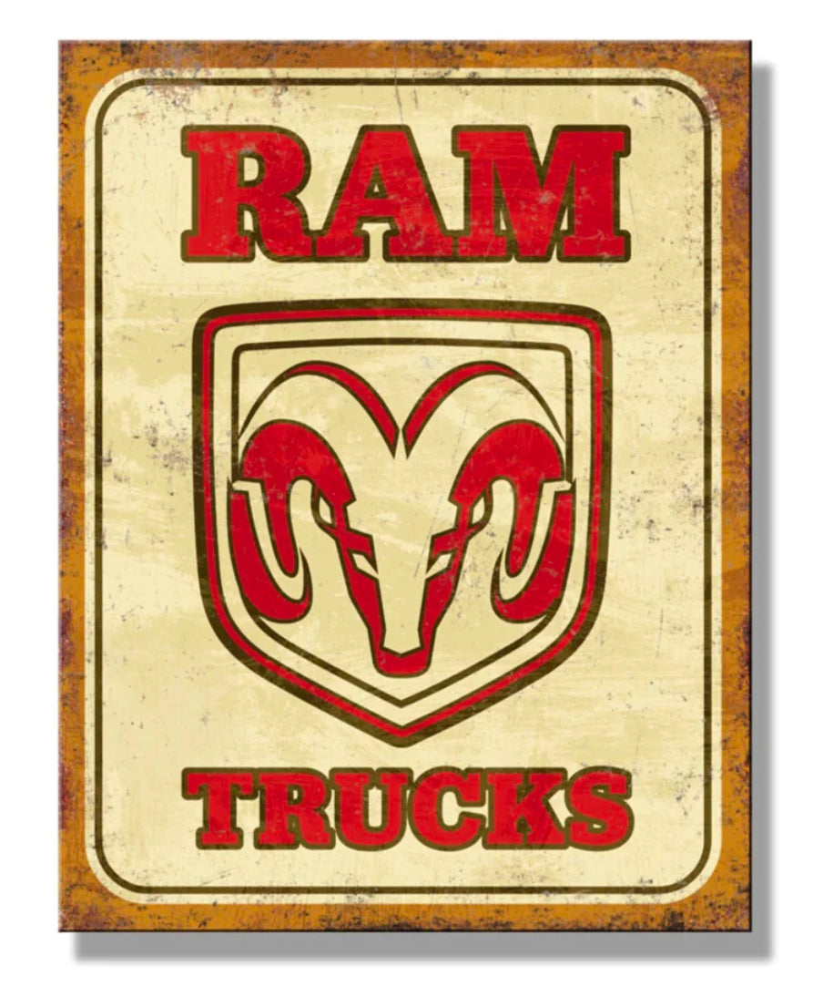 Blechschild "RAM TRUCKS"