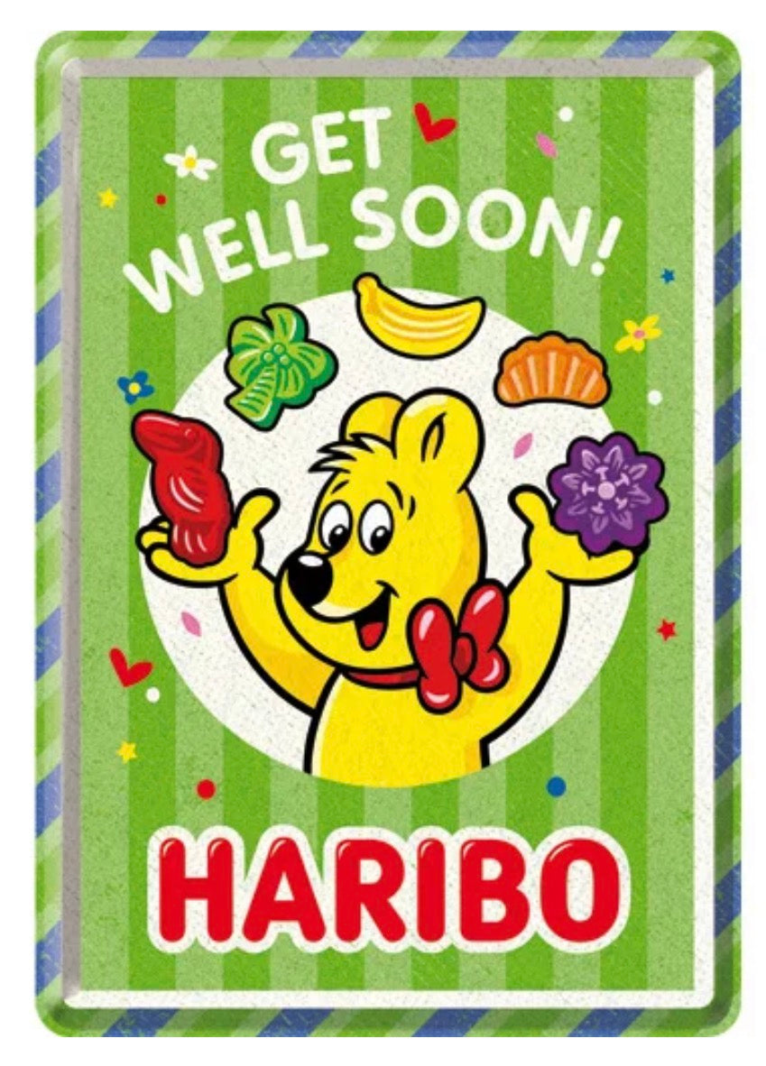 Blechschild "Get Well soon"
