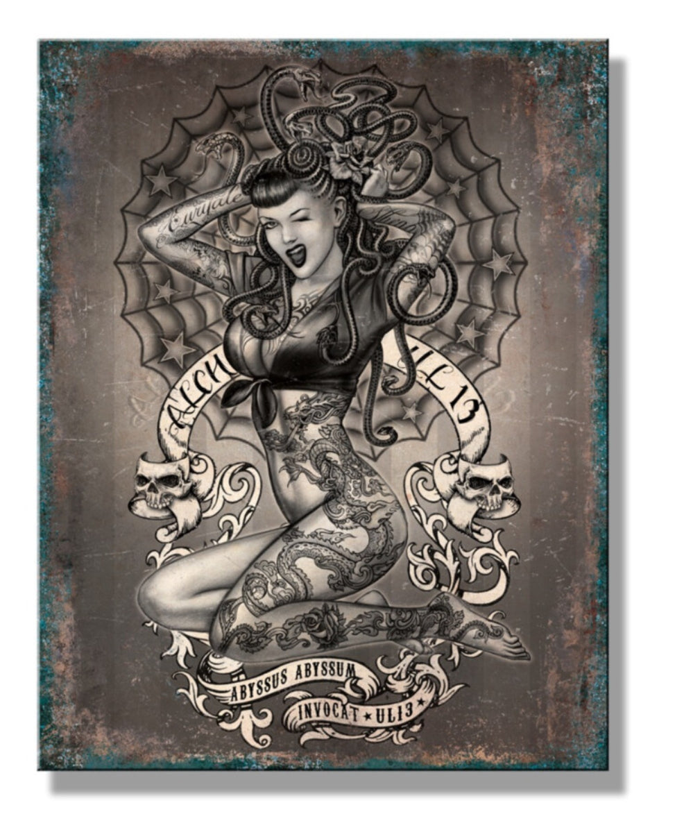 Blechschild "Alchemy-If looks could kill"