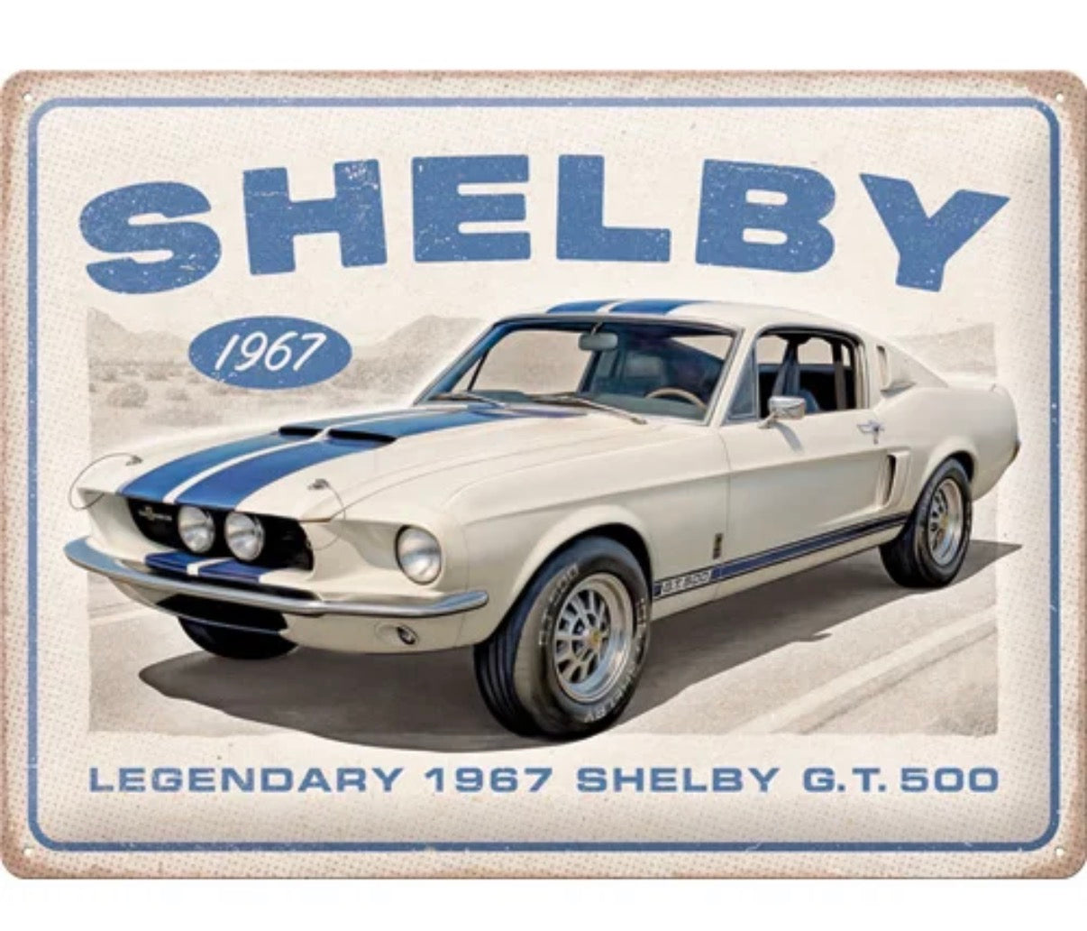 Blechschild "SHELBY 1967"