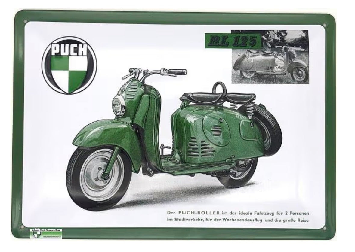 Blechschild "Puch RL125"
