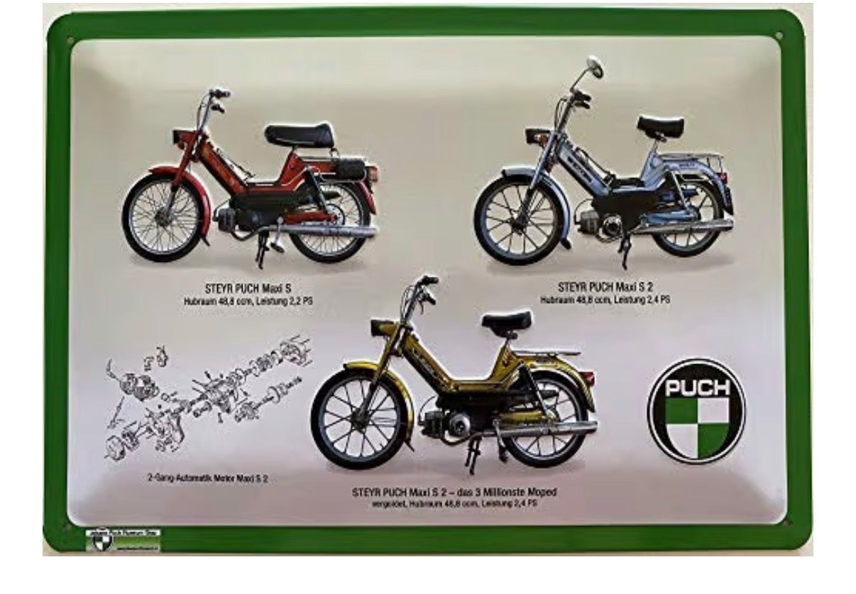 Blechschild "Puch Maxi"