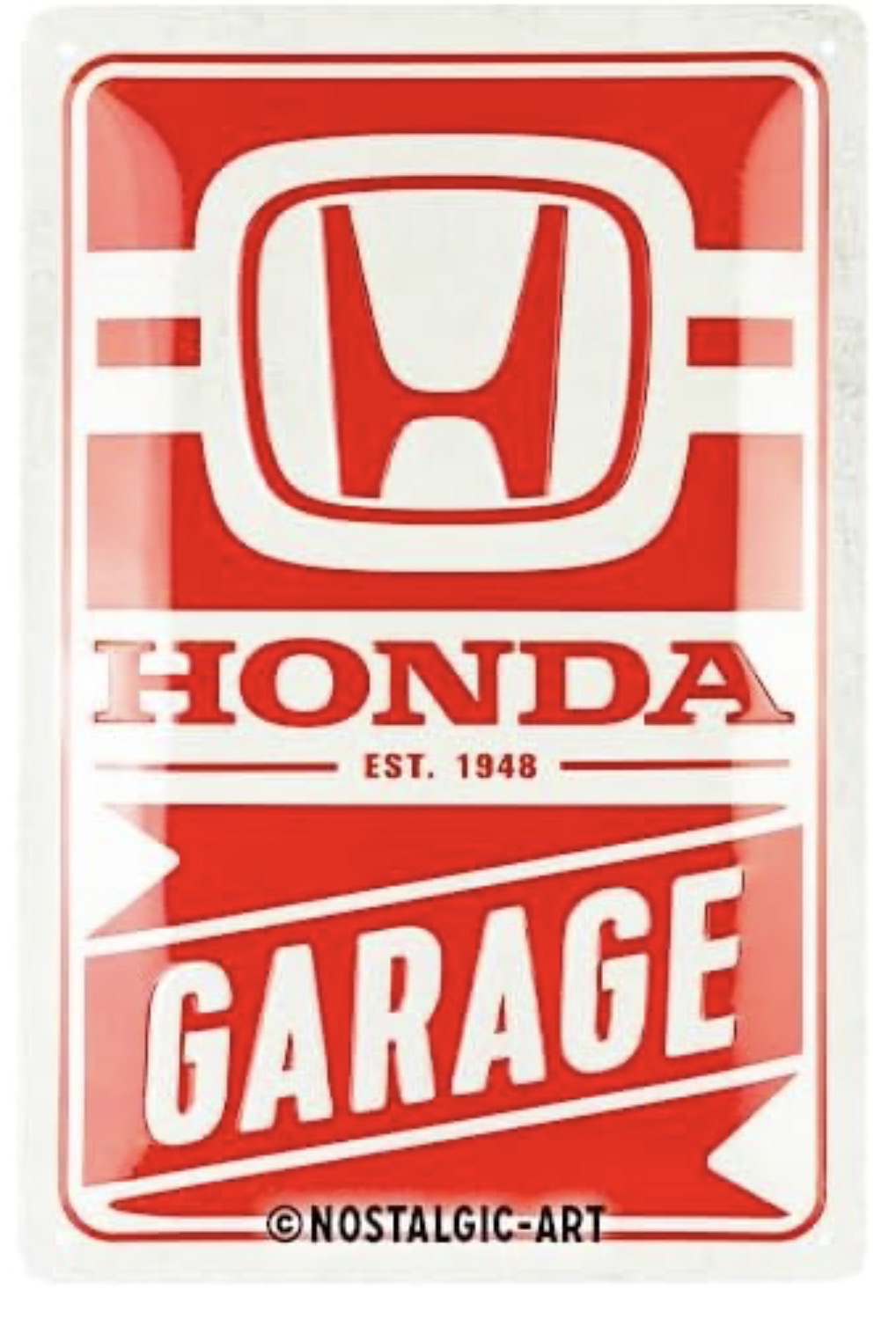 Blechschild "Honda Garage"