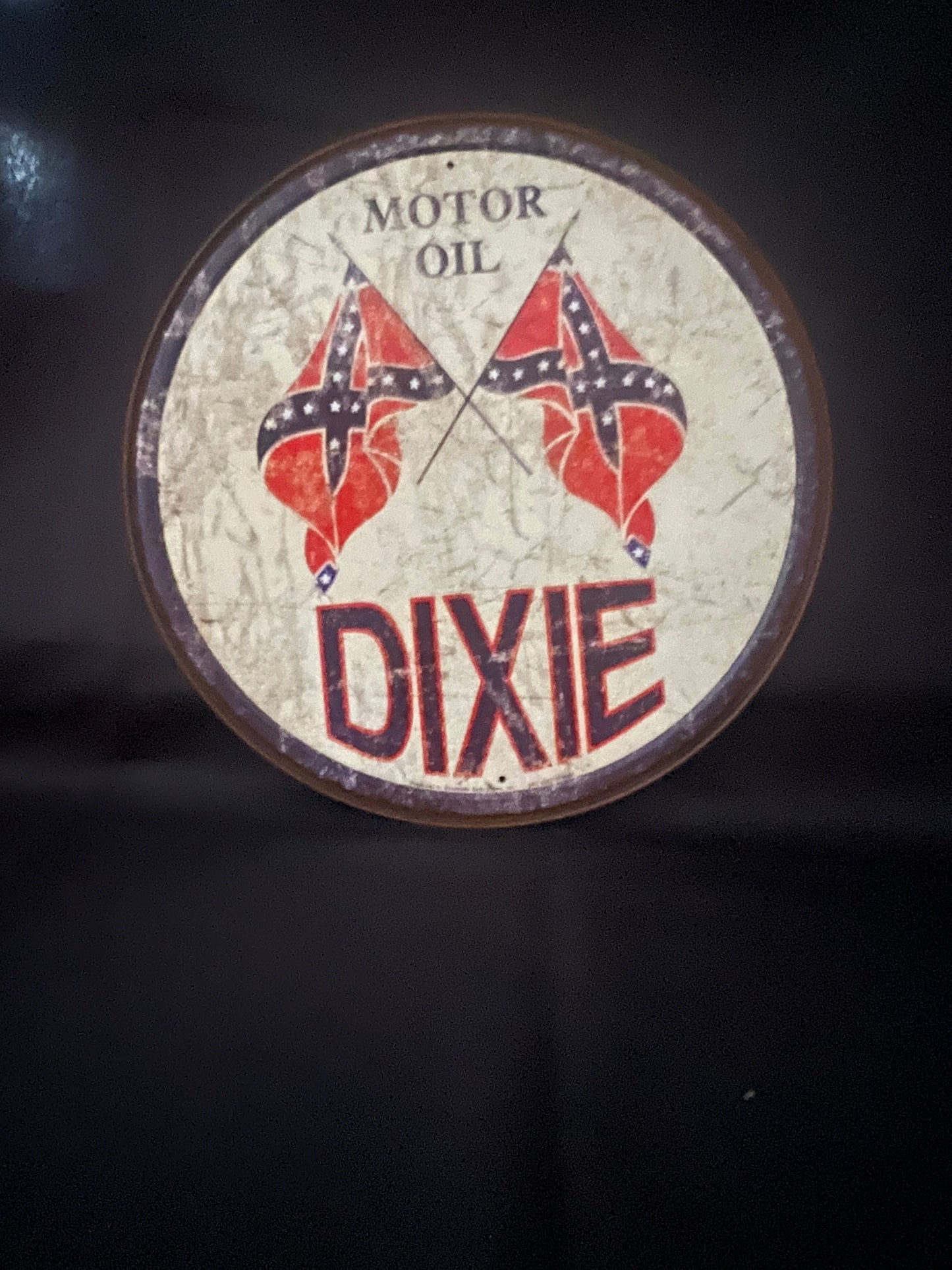 Blechschild "DIXIE Motor Oil"