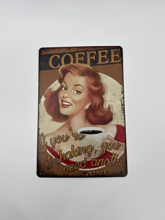 Blechschild "COFFEE"