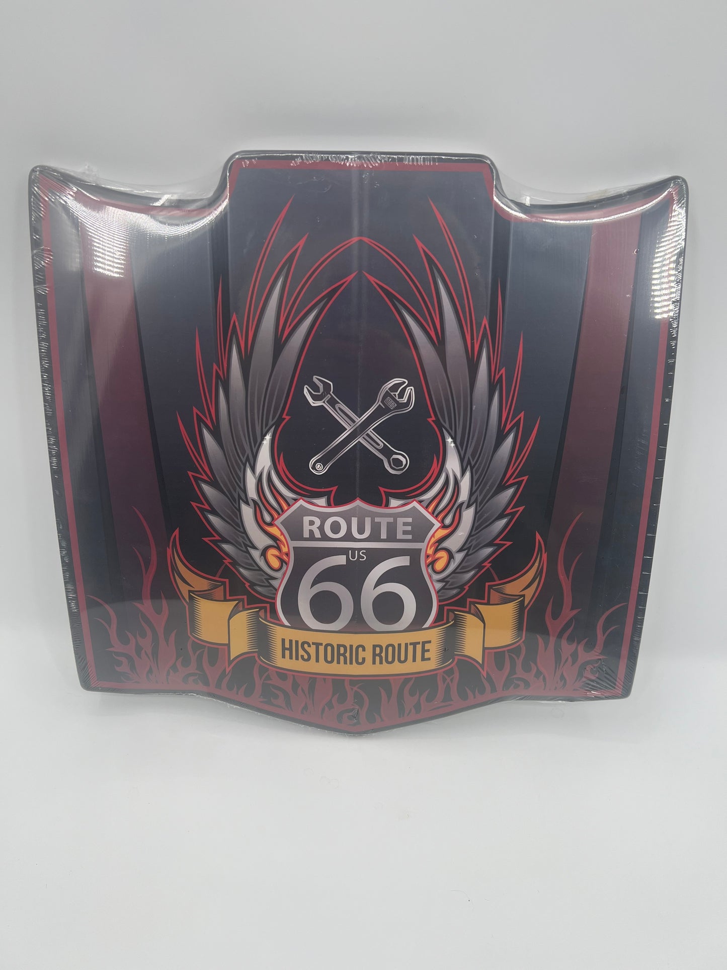 Blechschild "Motorhaube Route 66"