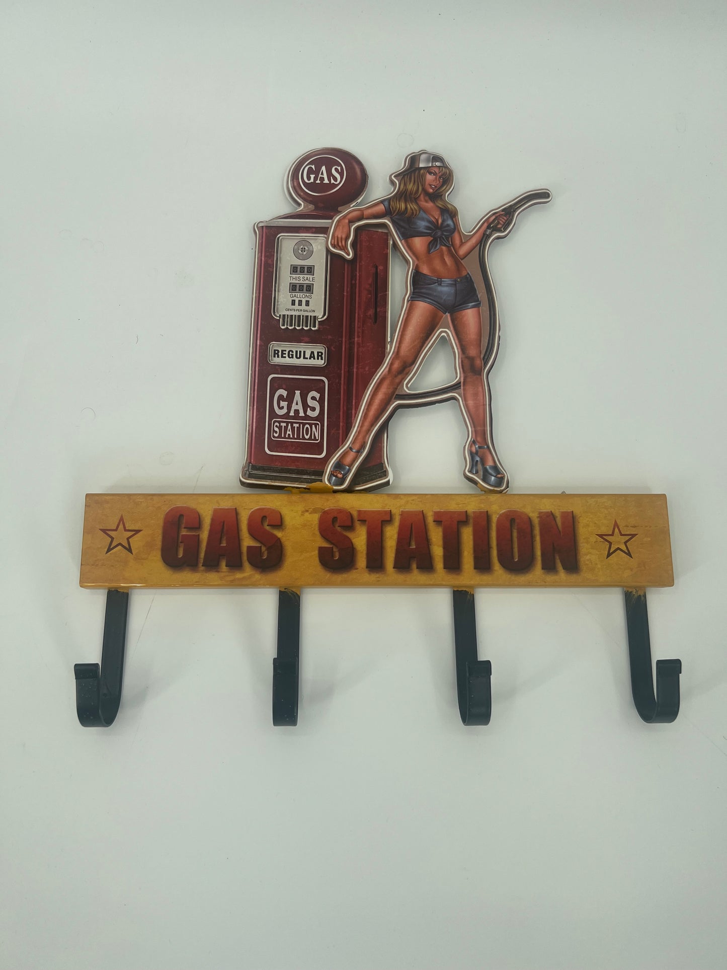Wandhackenleiste "Gas Station"