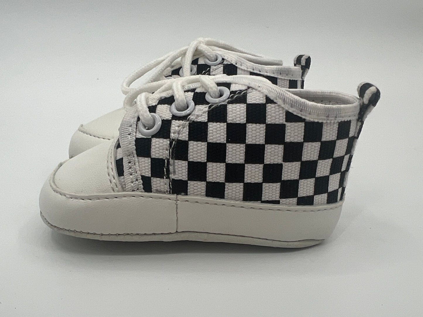 Babyschuhe "schwarz/weiß kariert"
