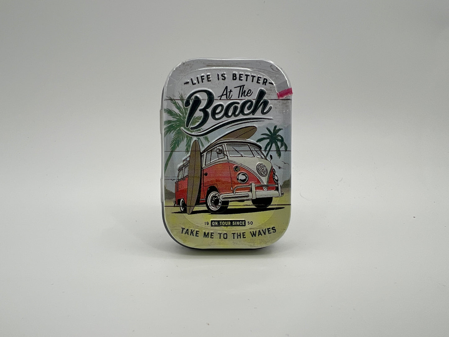 Blechdose "At the Beach" gefüllt mit Pfefferminzdragees