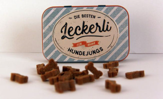Leckerli Dose "Für brave Hundejungs"