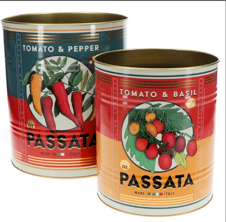 Deko-Dosen "Tomate & Pfefferoni"