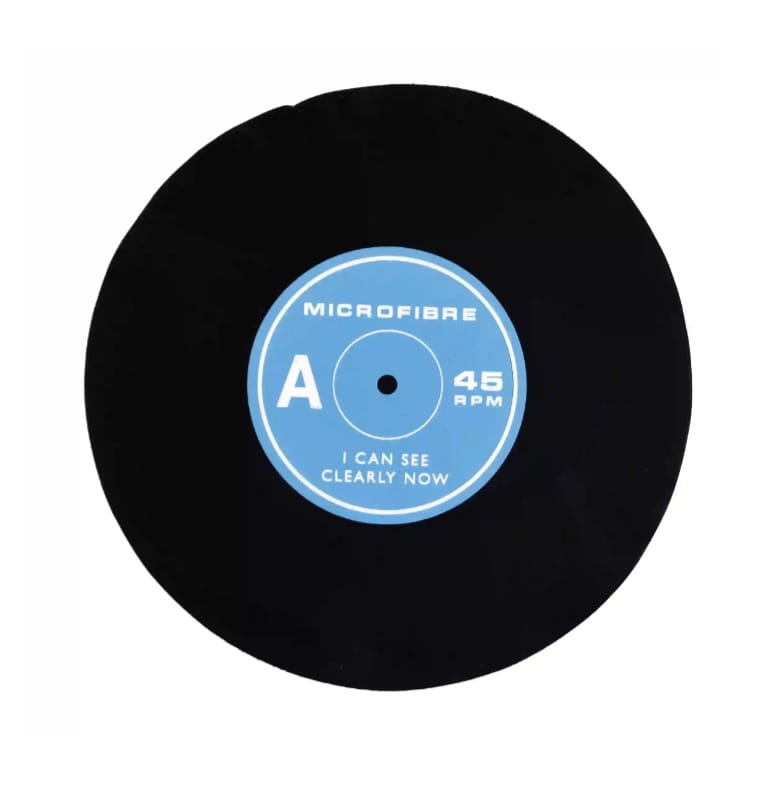 Mikrrofasertuch Schallplatte "i Can See Clearly Now"