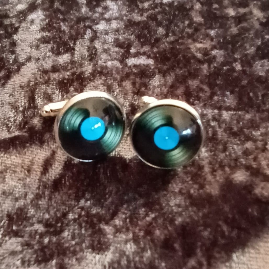 Manschettenknöpfe "Schallplatte"