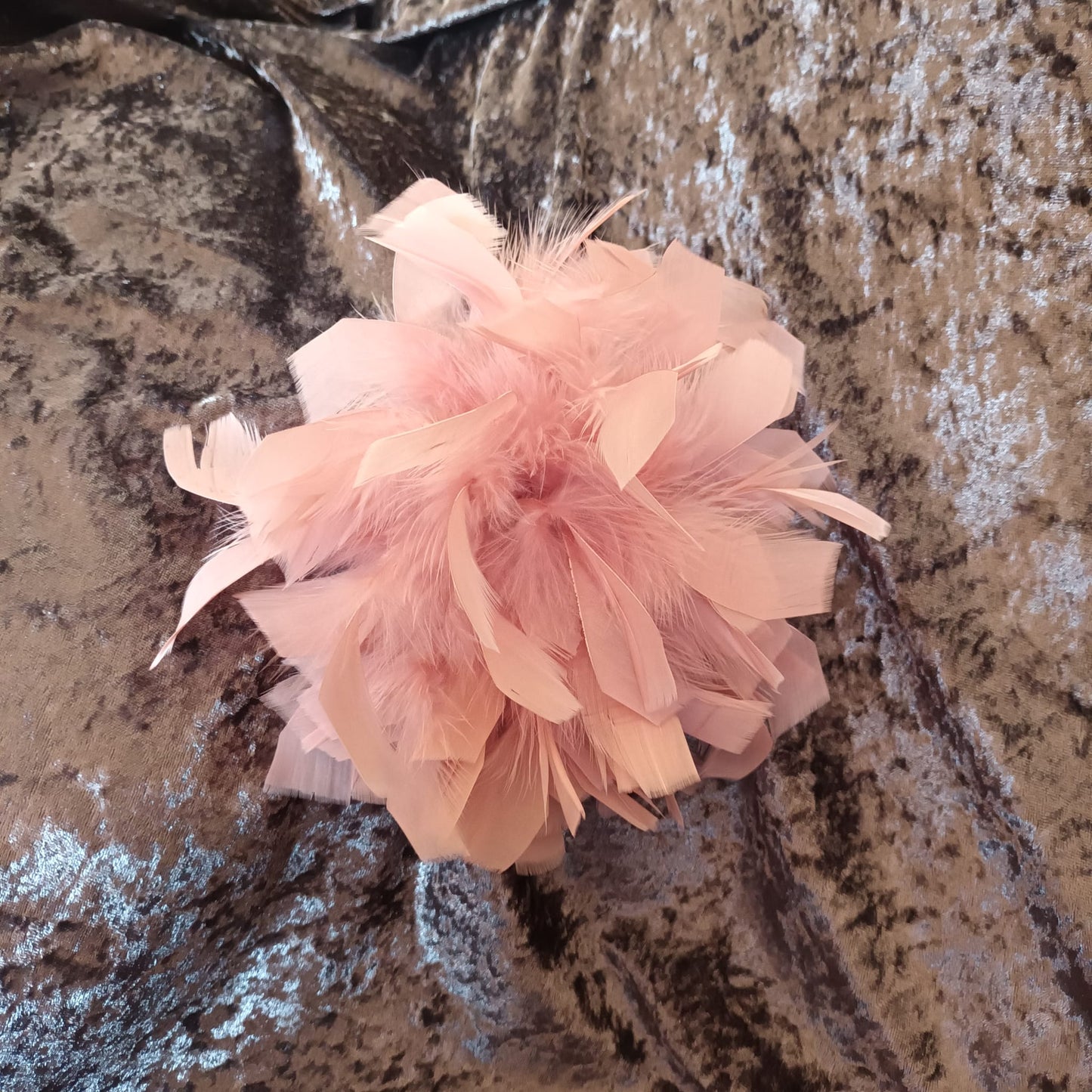 Haarspange / Brosche "Federschmuck"