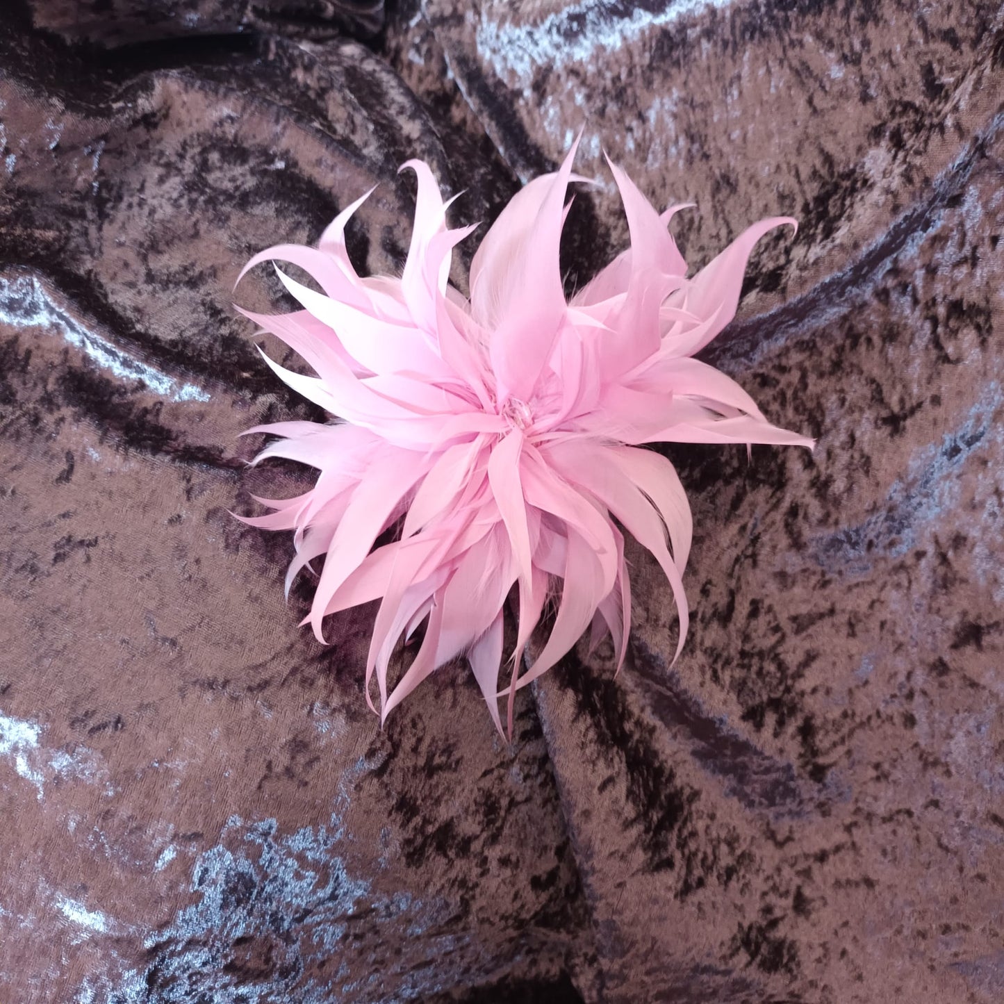 Haarspange / Brosche "Federschmuck"