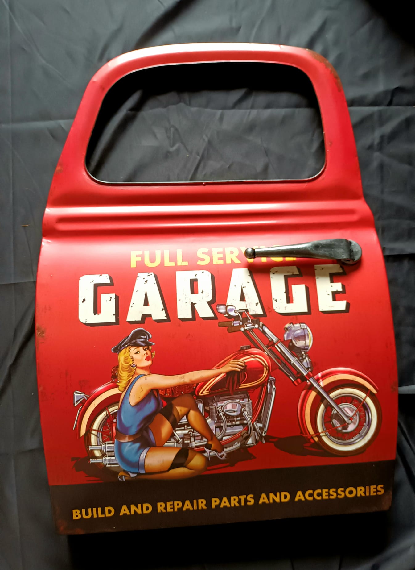 Blechschild "Autotür Garage"