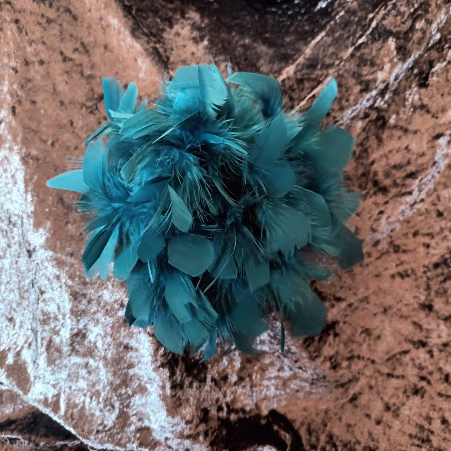 Haarspange / Brosche "Federschmuck"