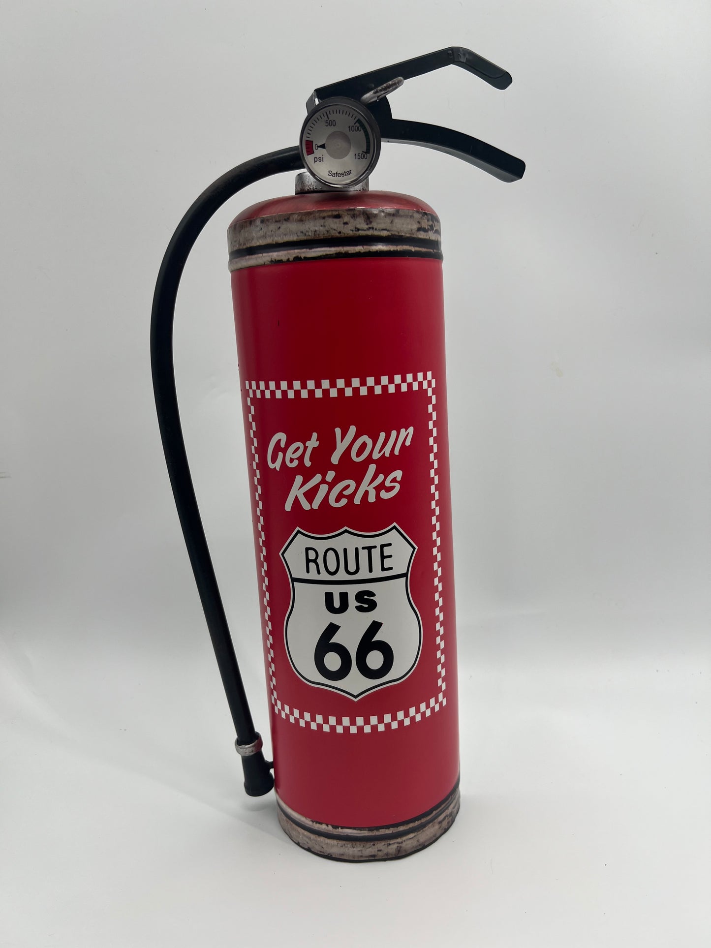 Blechschild "Feuerlöscher Route 66"