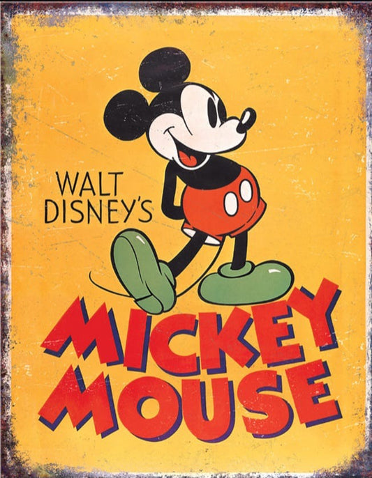 Blechschild "Mickey Mouse"