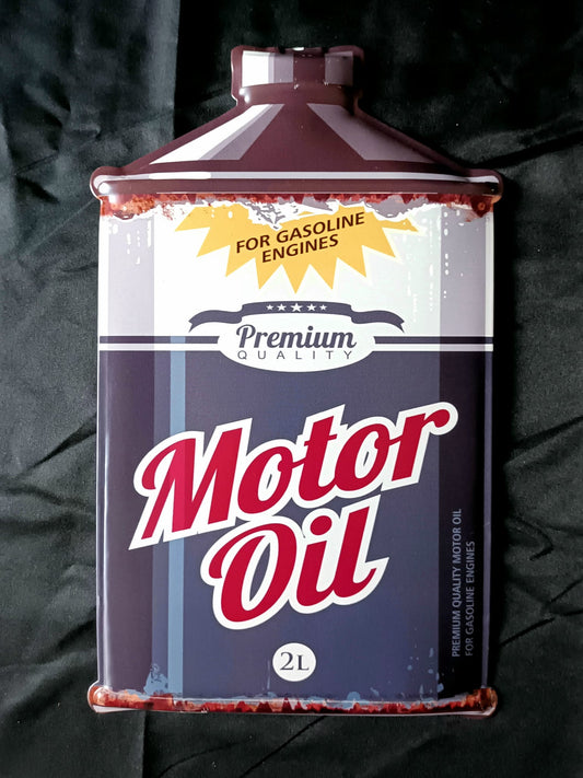 Blechschild "Motor Oil Ölkanne"