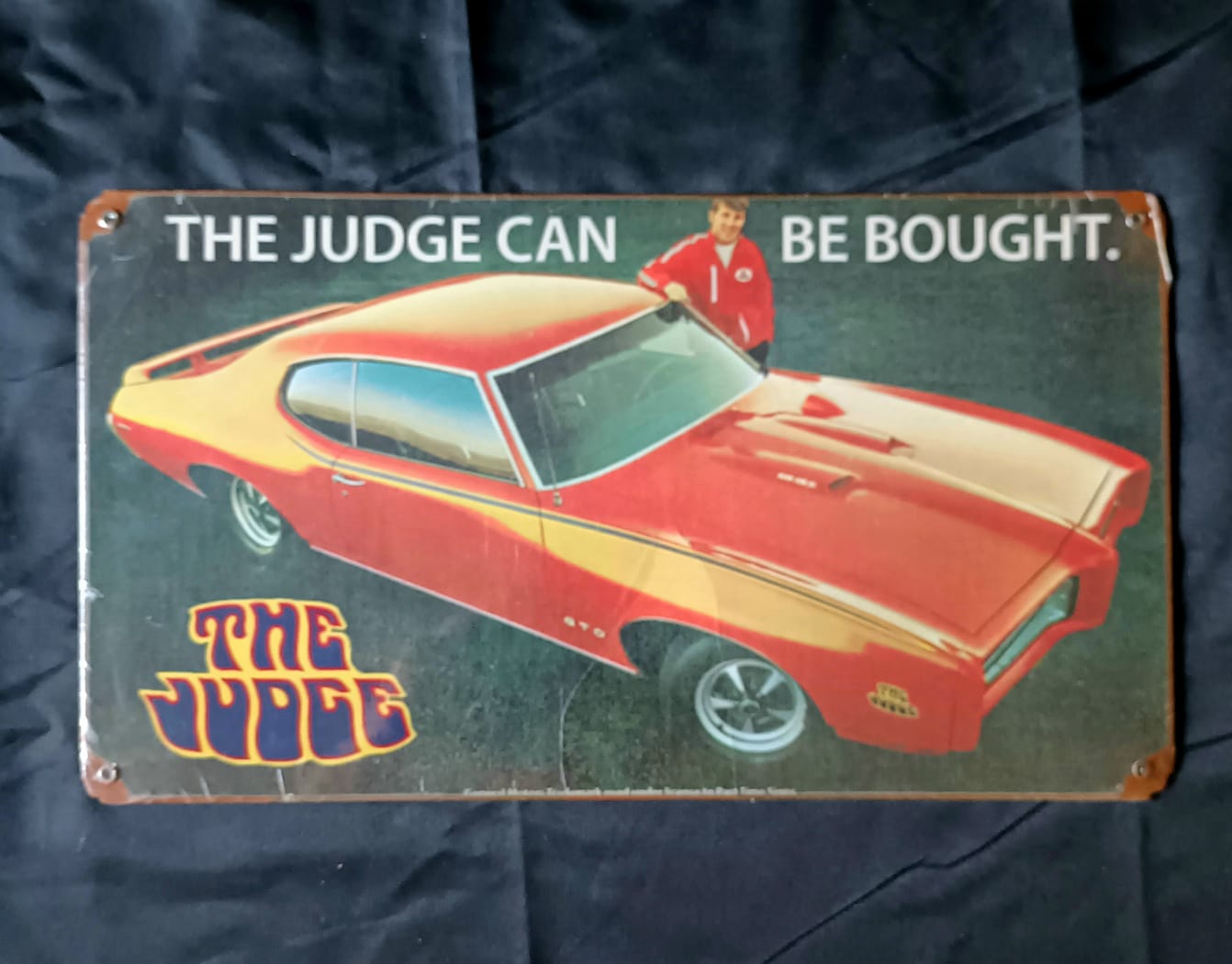 Blechschild "The Judge can be bought"
