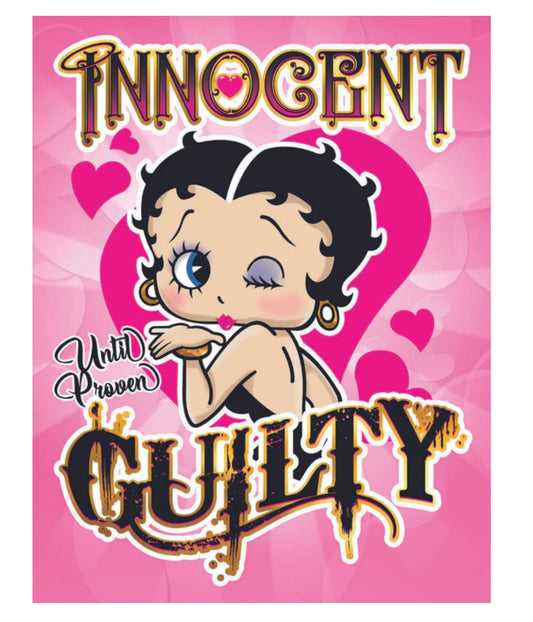 Blechschild "Betty Boop Innocent"