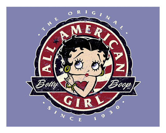 Blechschild "Betty Boop Girl"