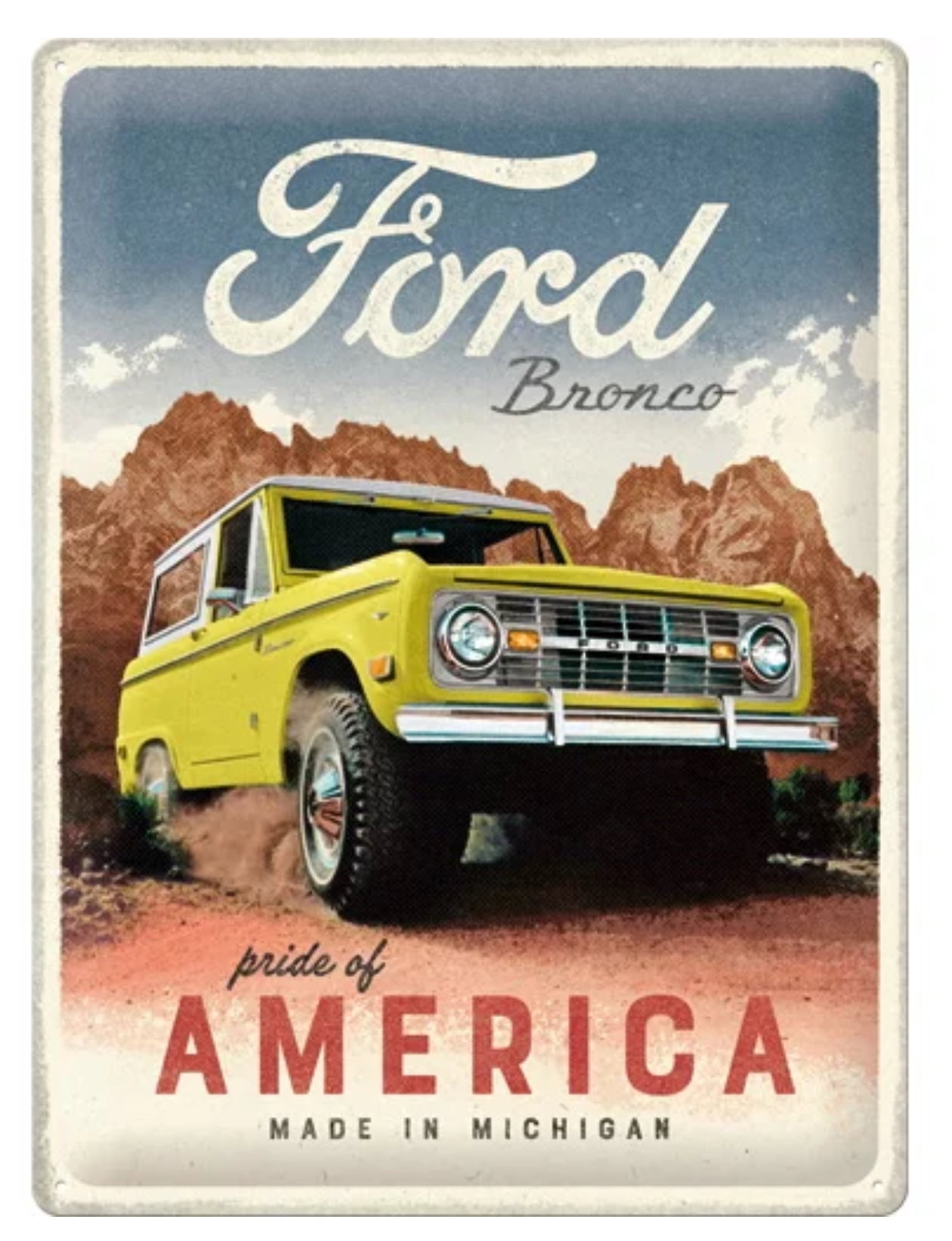 Blechschild "Ford Bronco"