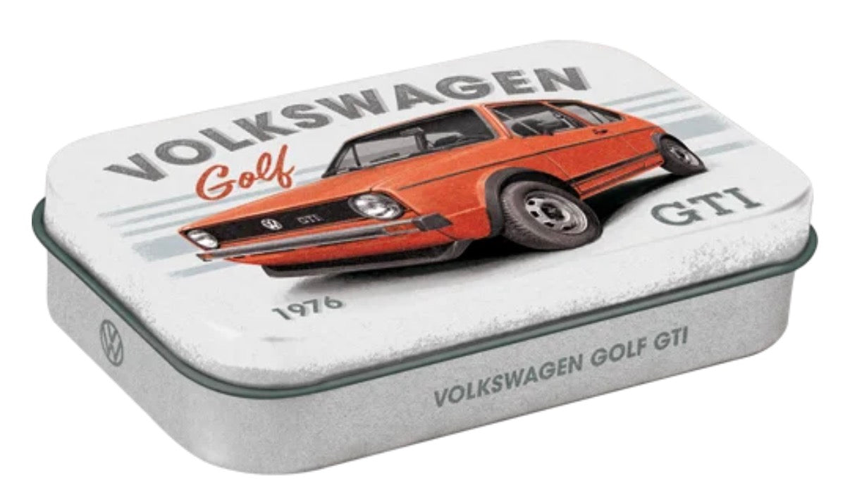 Blechdose "VW Golf GTIt" XL gefüllt mit Pfefferminzdragees