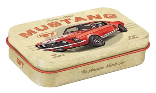 Blechdose "Ford Mustang 67" XL gefüllt mit Pfefferminzdragees