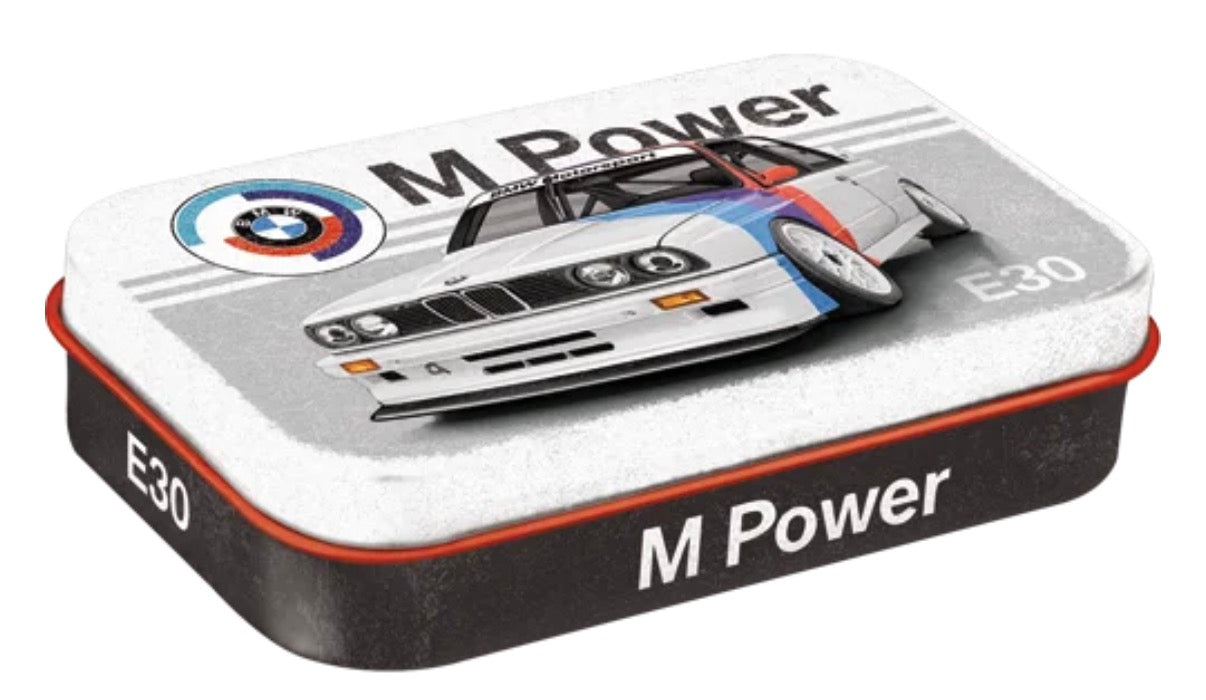 Blechdose "BMW M POWER" XL gefüllt mit Pfefferminzdragees