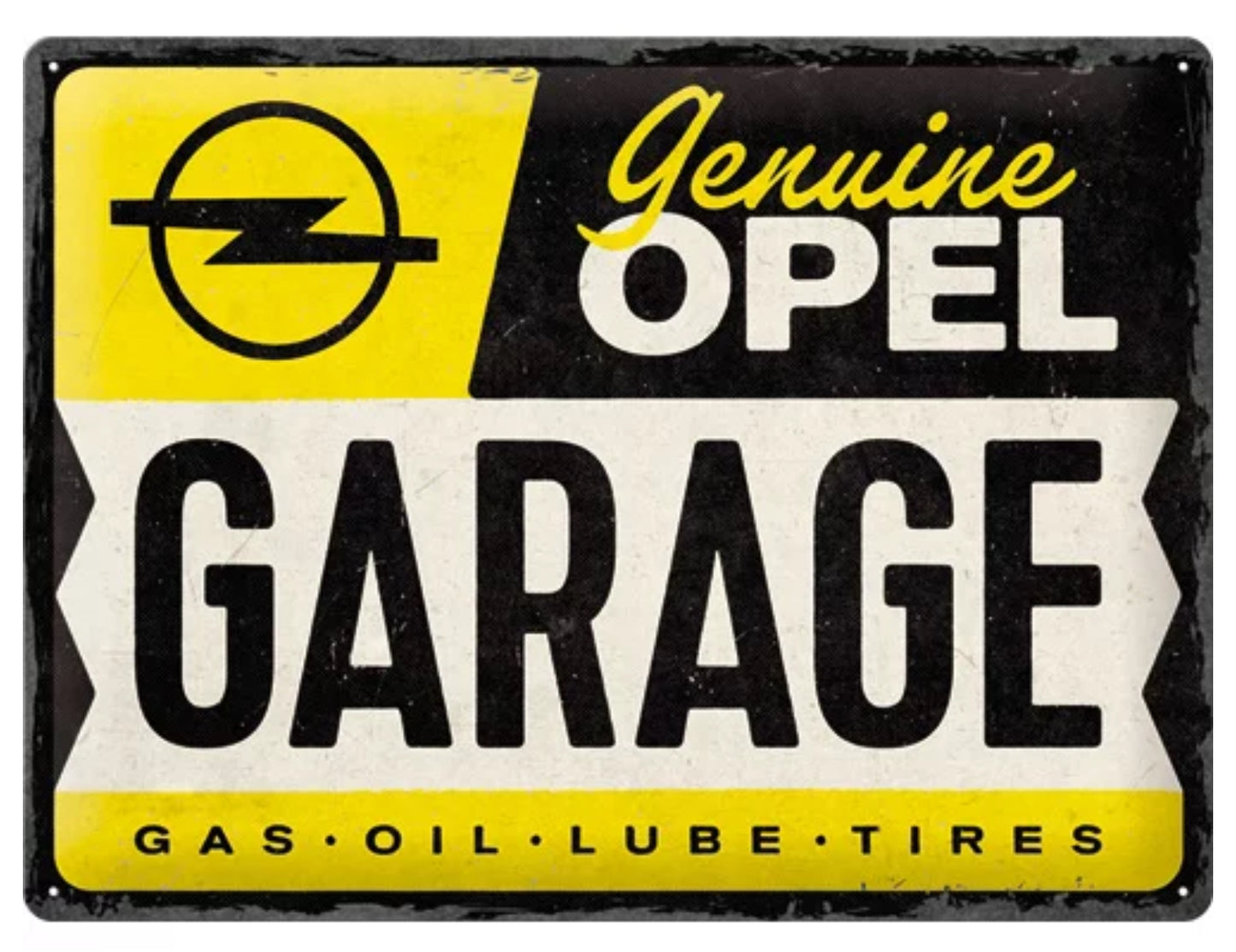 Blechschild "Opel Garage"