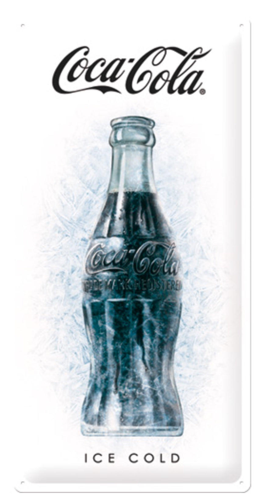Blechschild "Coca Cola - Ice White"
