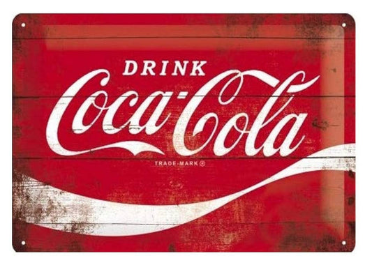 Blechschild "DRINK COCA COLA"
