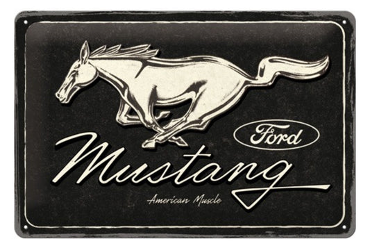 Blechschild "Ford Mustang"