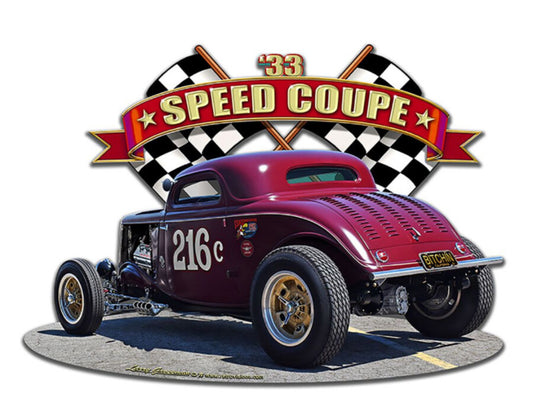 Blechschild "1933 Speed Coupe"