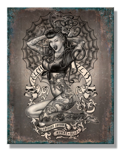 Blechschild "Alchemy-If looks could kill"