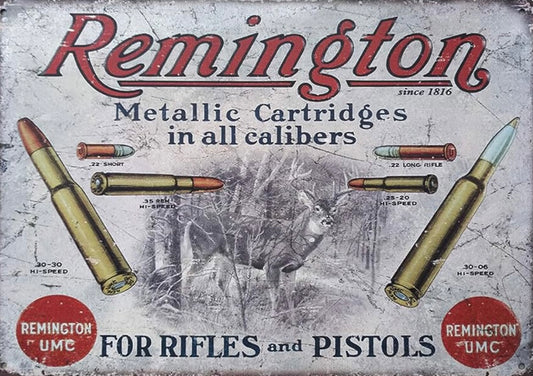 Blechschild "Remington"