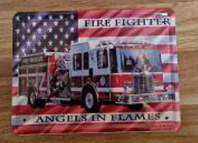 Blechschild "Angels in Flames"