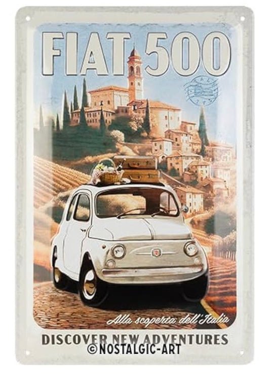 Blechschild "Fiat 500"