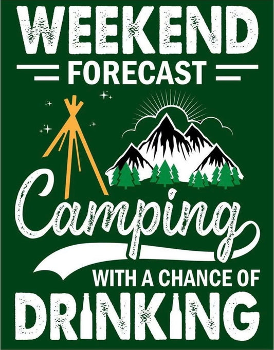Blechschild "WEEKEND Forecast"