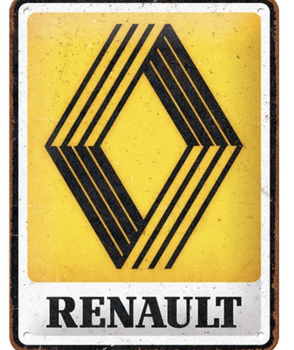 Blechschild "Renault"