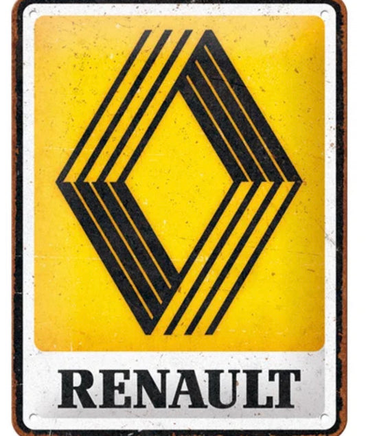 Blechschild "Renault"